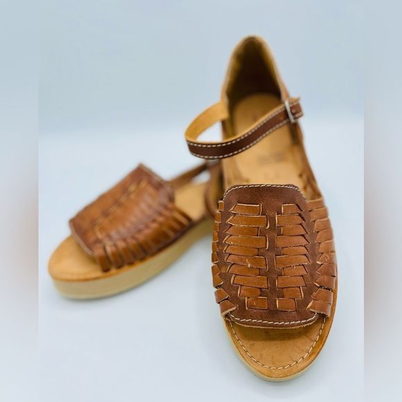 Handmade Open Toe Platforms - Picture 3 of 6